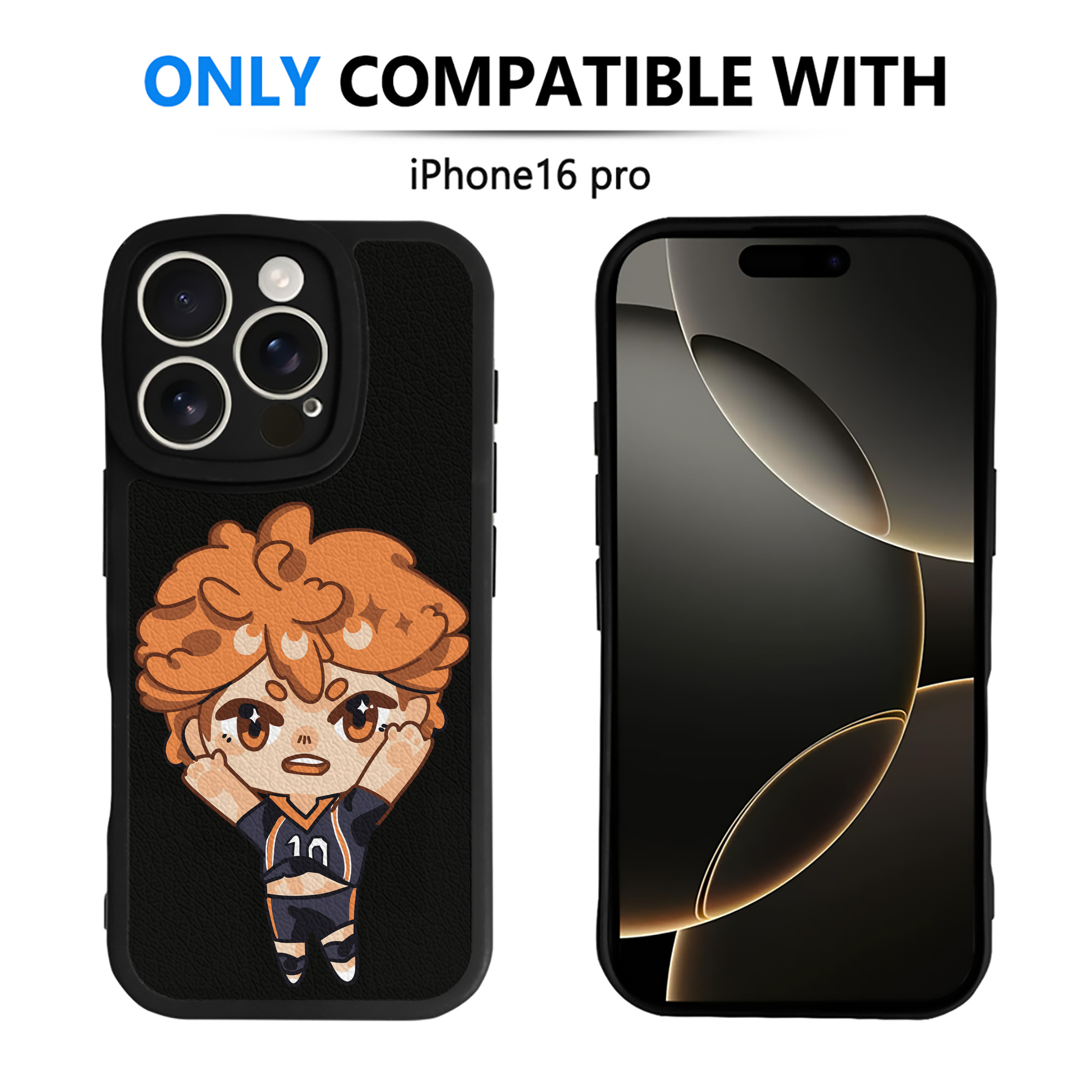 （画像用） ハイキュー!! Haikyu!! 【iPhone 16シリーズ対応】シリコンスマホケース（レザー調） 材質：シリコン